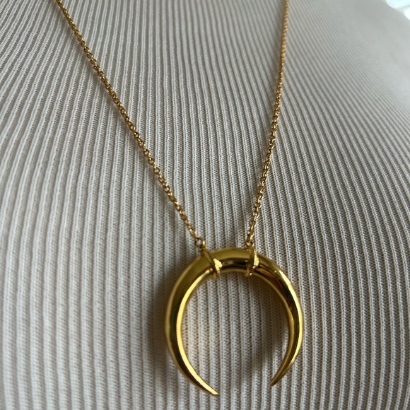 Gorjana Cayne Crescent Pendant Necklace - Picture 4 of 8